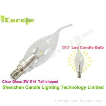 360 Degree E14 Dimmable Led Candle Bulb 2200K - 6500K 230v